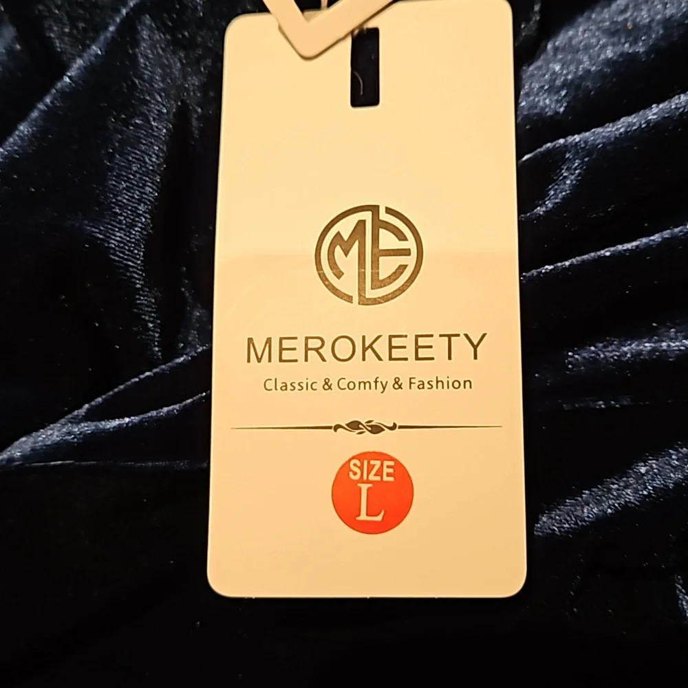 ONE SHOULDER FORMAL VELVET SLIT MAXI DRESS SIZE L
